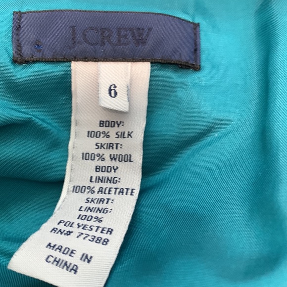J Crew dress size 6 wool/silk. Fully lined. Perfect condition!! - Picture 4 of 4